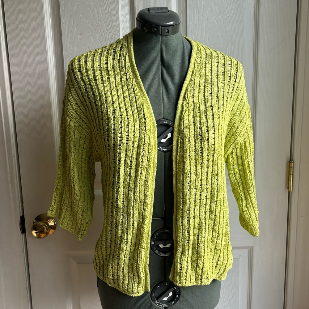 Chico's Lime Green Cardigan